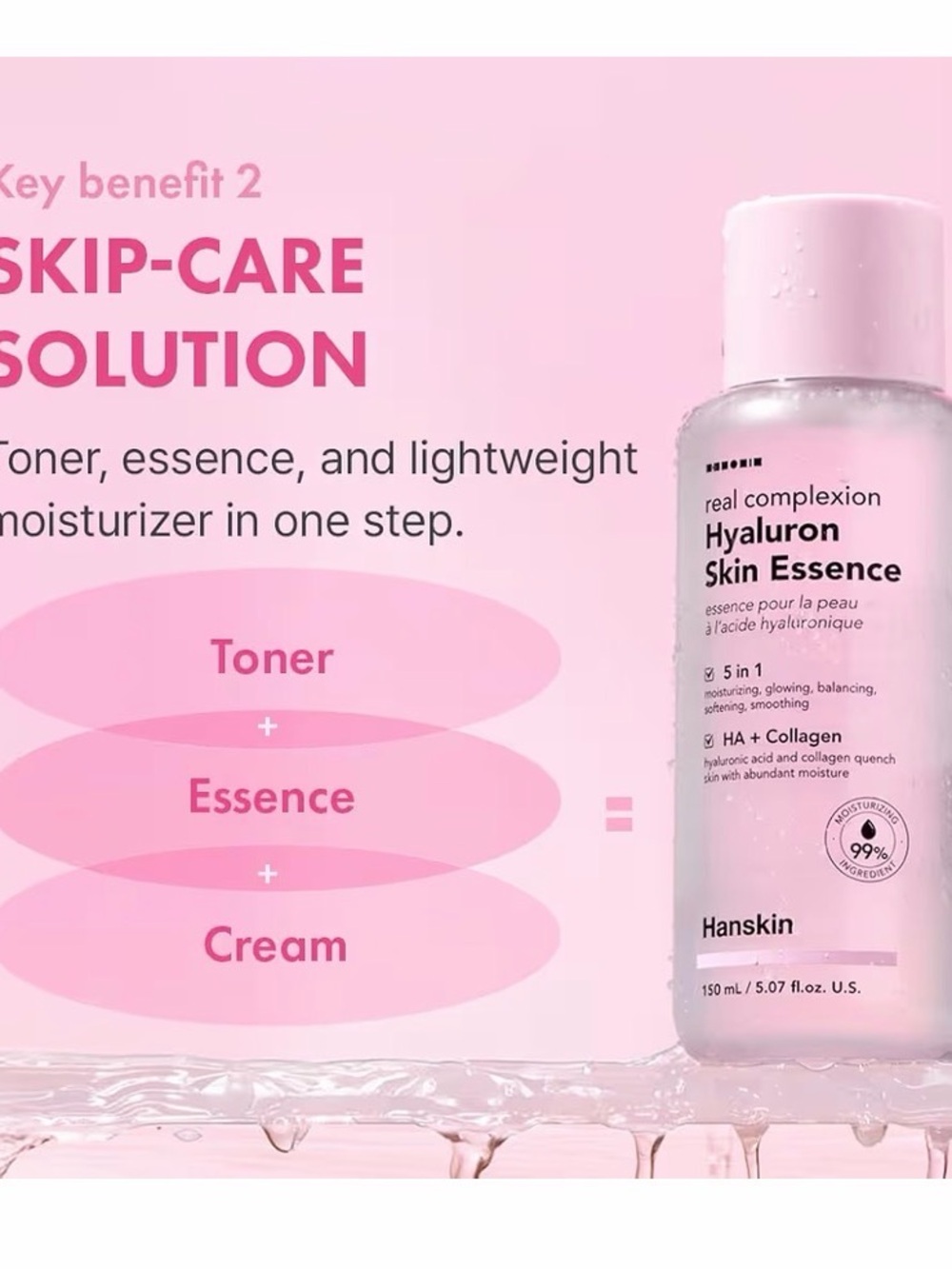 3/$15 🌸 Hanskin Hyaluron Skin Essence Serum - Mini - Picture 4 of 9